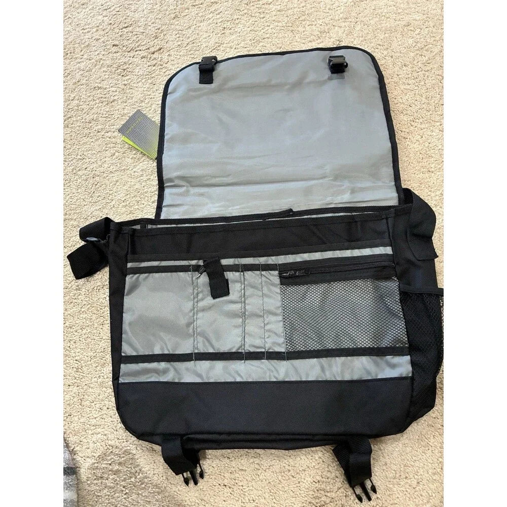 New Tek Gear BOYS SCOUT Lap Top/Messenger Bag/School Bag Dark Gray and Blue NWT